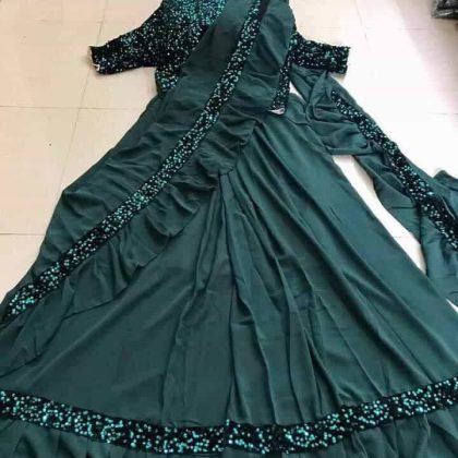 Readymade Sharee With Blouse Piece-SB1